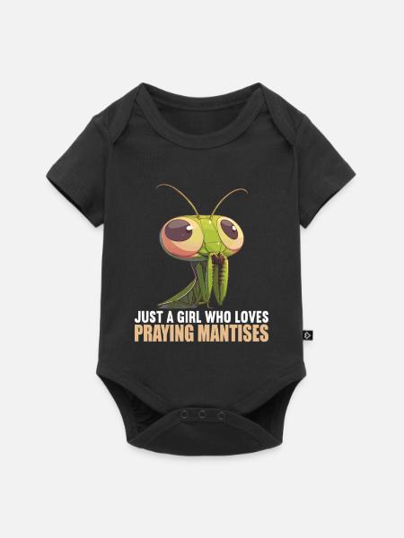 Gottesanbeterinnen Gottesanbeterin - Baby Premium Kurzarmbody - Schwarz