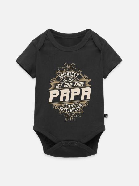 Architekt Papa - Baby Premium Kurzarmbody - Schwarz