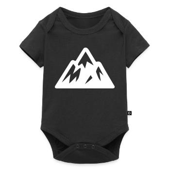Mountains icon - Baby Premium short-sleeve bodysuit - black - Front