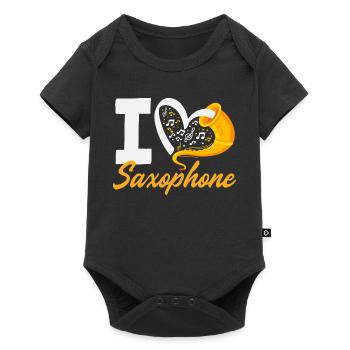 Membre du groupe I Love Saxophone Orchestra - Body à manches courtes Premium Bébé - noir - Devant