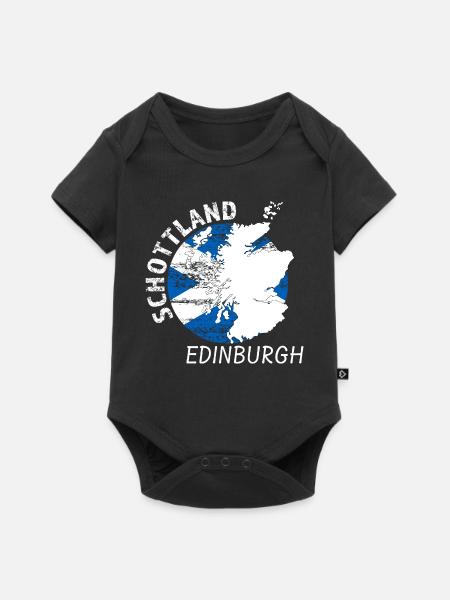 Edinburgh - Baby Premium Kurzarmbody - Schwarz