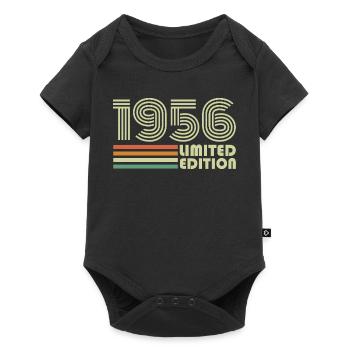 Vintage 1956 Retro 1956 Birthday Gift - Baby Premium short-sleeve bodysuit - black - Front