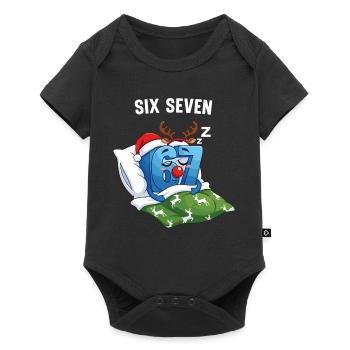 67 Six Seven Memes Christmas Pajamas - Baby Premium short-sleeve bodysuit - black - Front