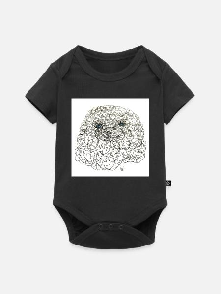Curly Sherly - Baby Premium Kurzarmbody - Schwarz