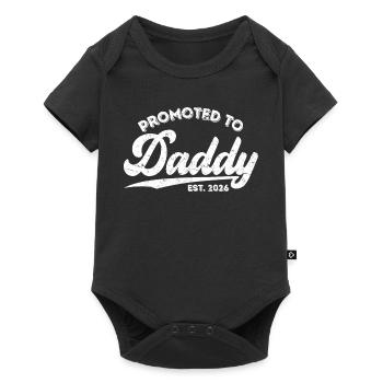 Promoted to Daddy 2026 Baby Announcement New Daddy - Baby Premium short-sleeve bodysuit - black - Front