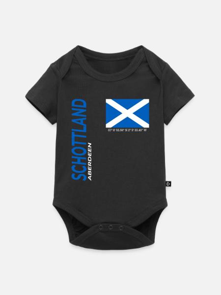 Aberdeen - Baby Premium Kurzarmbody - Schwarz