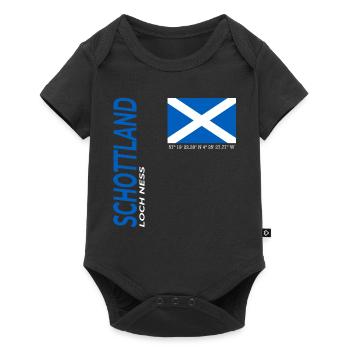 Loch Ness - Baby Premium Kurzarmbody - Schwarz - Vorne
