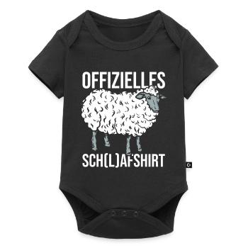 Chemise de nuit officielle Mouton endormi - Body à manches courtes Premium Bébé - noir - Devant
