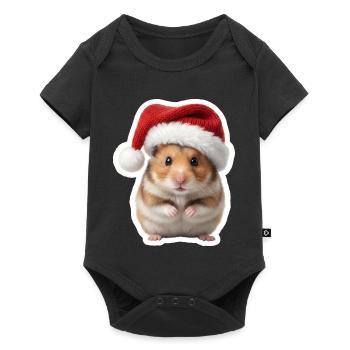 Sweet Hamster - Sweet Christmas - Baby Premium short-sleeve bodysuit - black - Front