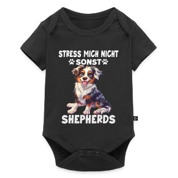Propriétaire d’un chien berger australien T Aussie - Body à manches courtes Premium Bébé - noir - Devant