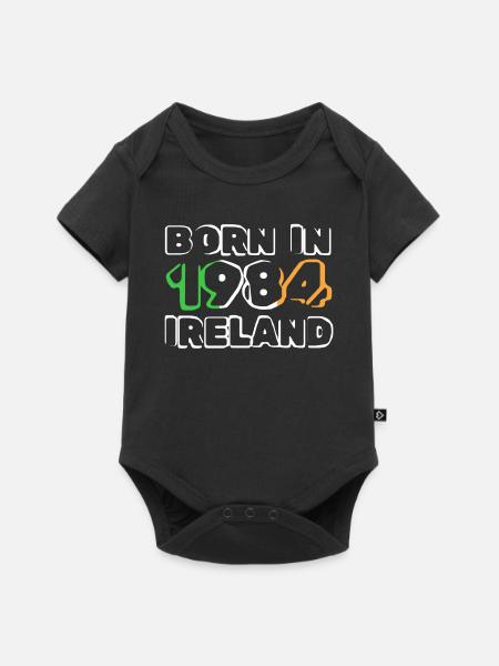 1984 - Baby Premium Kurzarmbody - Schwarz