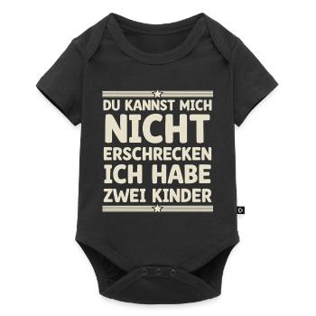 2 enfants Maman Maman Père Papa - Body à manches courtes Premium Bébé - noir - Devant
