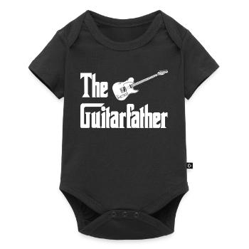 Le Guitariste – Typographie avec guitare - Body à manches courtes Premium Bébé - noir - Devant
