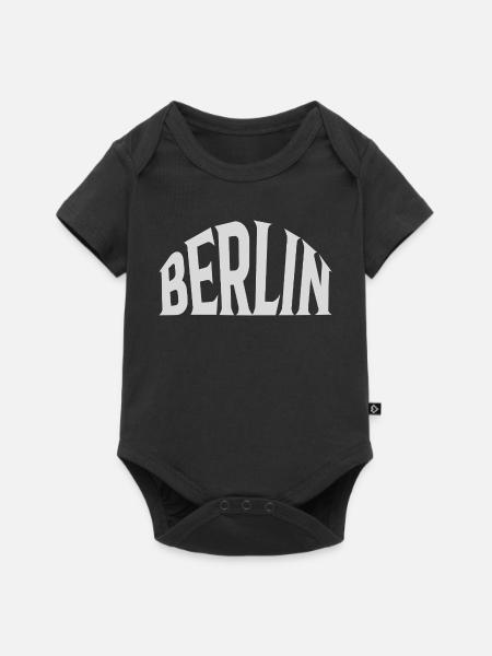 Berlin - Baby Premium Kurzarmbody - Schwarz