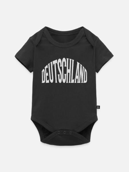 Deutschland - Baby Premium Kurzarmbody - Schwarz