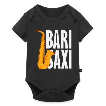 Bari Saxi Saxophoniste Jazz - Body à manches courtes Premium Bébé - noir - Devant
