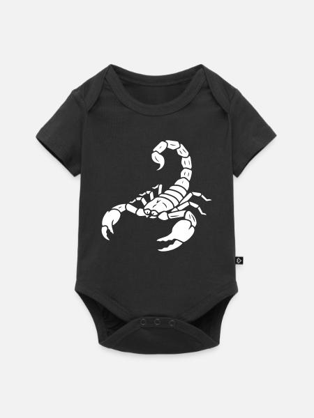 Skorpion Sternzeichen Tier Vektor - Baby Premium Kurzarmbody - Schwarz