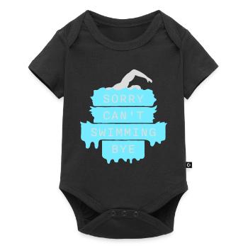 Sorry Can't Swimming Bye Swimmer Excuse Humor - Baby Premium short-sleeve bodysuit - black - Front