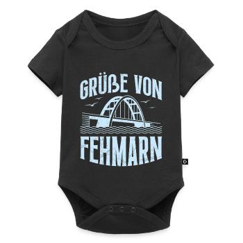 Baltic Sea Holiday Greetings from Fehmarn Fun - Baby Premium short-sleeve bodysuit - black - Front