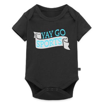 Yay Go Sports Sarcastic Funny Anti Sports Humor - Baby Premium short-sleeve bodysuit - black - Front