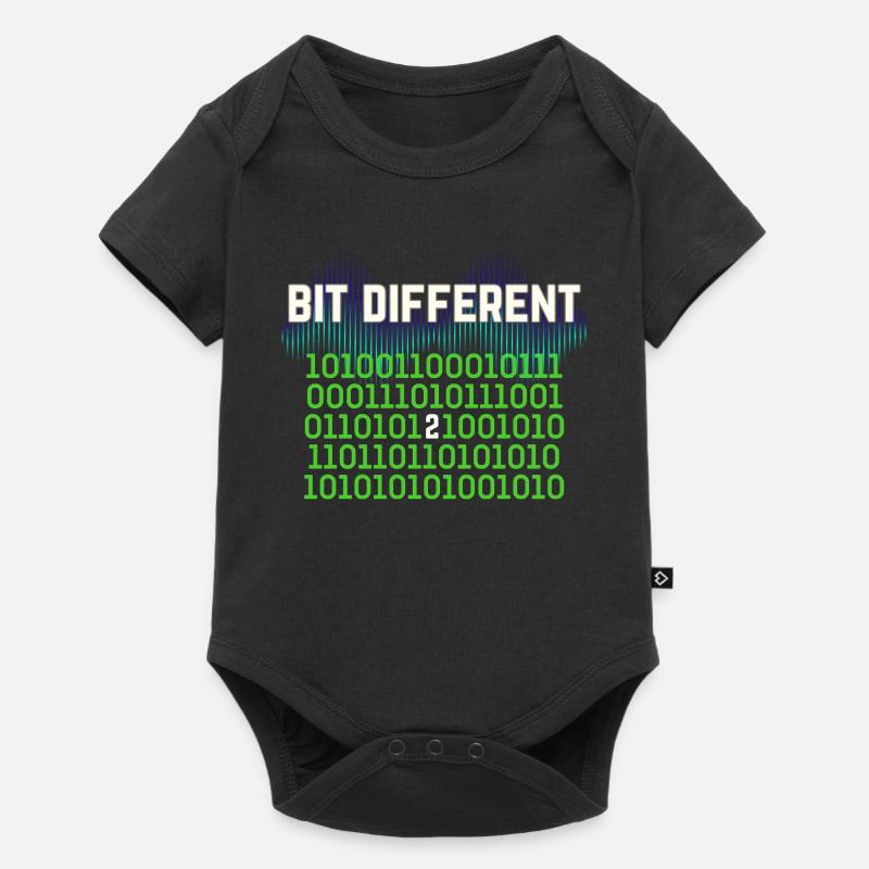 Etwas Anders – Nerdy Binary Error Design - Baby Premium Kurzarmbody - Schwarz