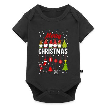 Gnome Christmas Decorations Magic - Baby Premium short-sleeve bodysuit - black - Front