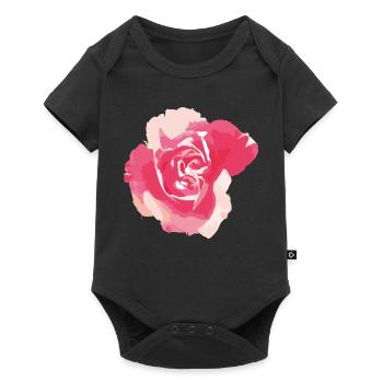 rose - Body à manches courtes Premium Bébé - noir - Devant