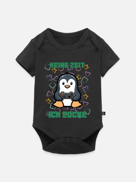 ich zocke - gaming - Baby Premium Kurzarmbody - Schwarz