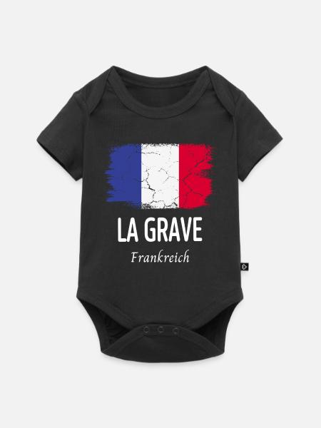 La Grave - Baby Premium Kurzarmbody - Schwarz