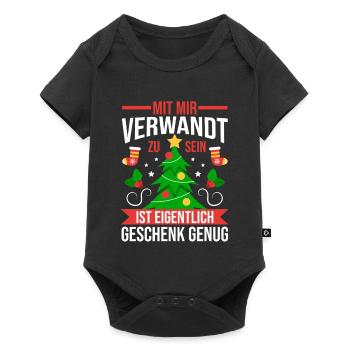 Noël du Père Noël - Body à manches courtes Premium Bébé - noir - Devant