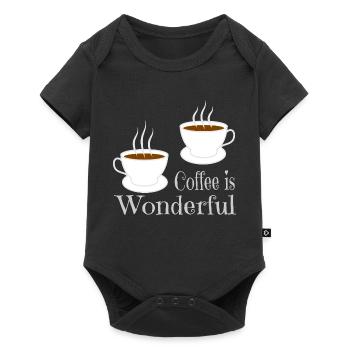 Café - Body à manches courtes Premium Bébé - noir - Devant