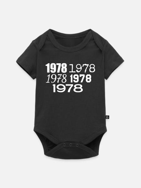 1978 - Baby Premium Kurzarmbody - Schwarz