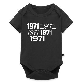 1971 - Baby Premium short-sleeve bodysuit - black - Front