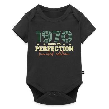 1970 - Baby Premium short-sleeve bodysuit - black - Front