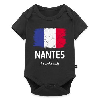 Nantes - Baby Premium Kurzarmbody - Schwarz - Vorne