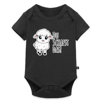 Tu peux le faire! Le petit mouton est sûr ! - Body à manches courtes Premium Bébé - noir - Devant