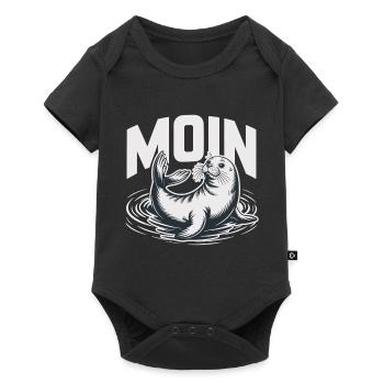 Seal seal Baltic Sea North Sea Moin - Baby Premium short-sleeve bodysuit - black - Front