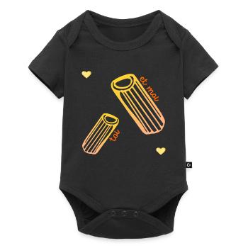 Pasta Relationship Love - Baby Premium short-sleeve bodysuit - black - Front