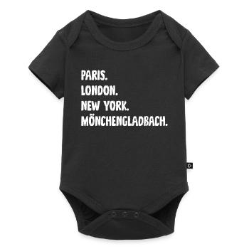 Mönchengladbach Fan Gift Paris Londres New York - Body à manches courtes Premium Bébé - noir - Devant