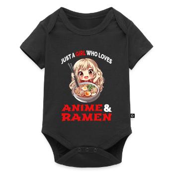 Just A Girl Who Loves Anime And Ramen Manga Japan - Baby Premium short-sleeve bodysuit - black - Front