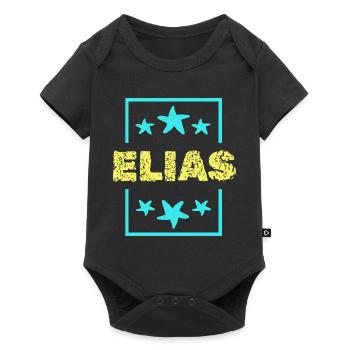 Elias - Baby Premium short-sleeve bodysuit - black - Front