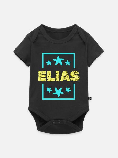 Elias - Baby Premium Kurzarmbody - Schwarz