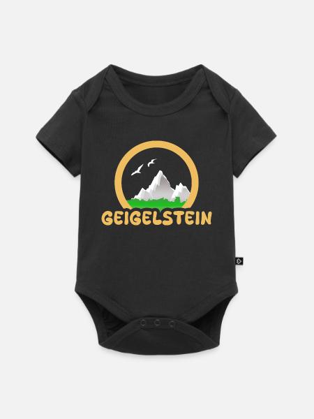 Geigelstein - Baby Premium Kurzarmbody - Schwarz