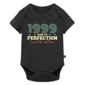 1999 - Baby Premium Kurzarmbody - Schwarz - Vorne