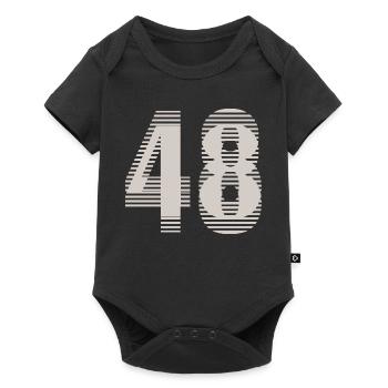 Numéro de course 48 – Passion du sport automobile - Body à manches courtes Premium Bébé - noir - Devant