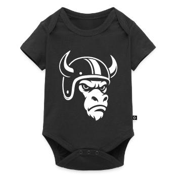 Biker Bull – Racing Spirit & Steel Head - Body à manches courtes Premium Bébé - noir - Devant