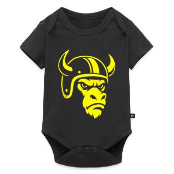 Biker Bull – Racing Spirit & Steel Head - Body à manches courtes Premium Bébé - noir - Devant