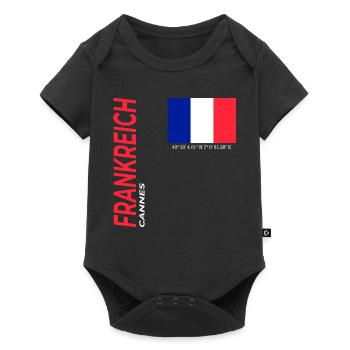 Cannes - Baby Premium short-sleeve bodysuit - black - Front