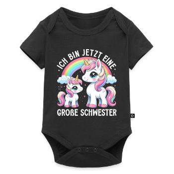 Big Sister Unicorn Lover Older Babe - Baby Premium short-sleeve bodysuit - black - Front