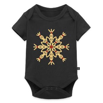 Straw Star Ornament - Baby Premium short-sleeve bodysuit - black - Front